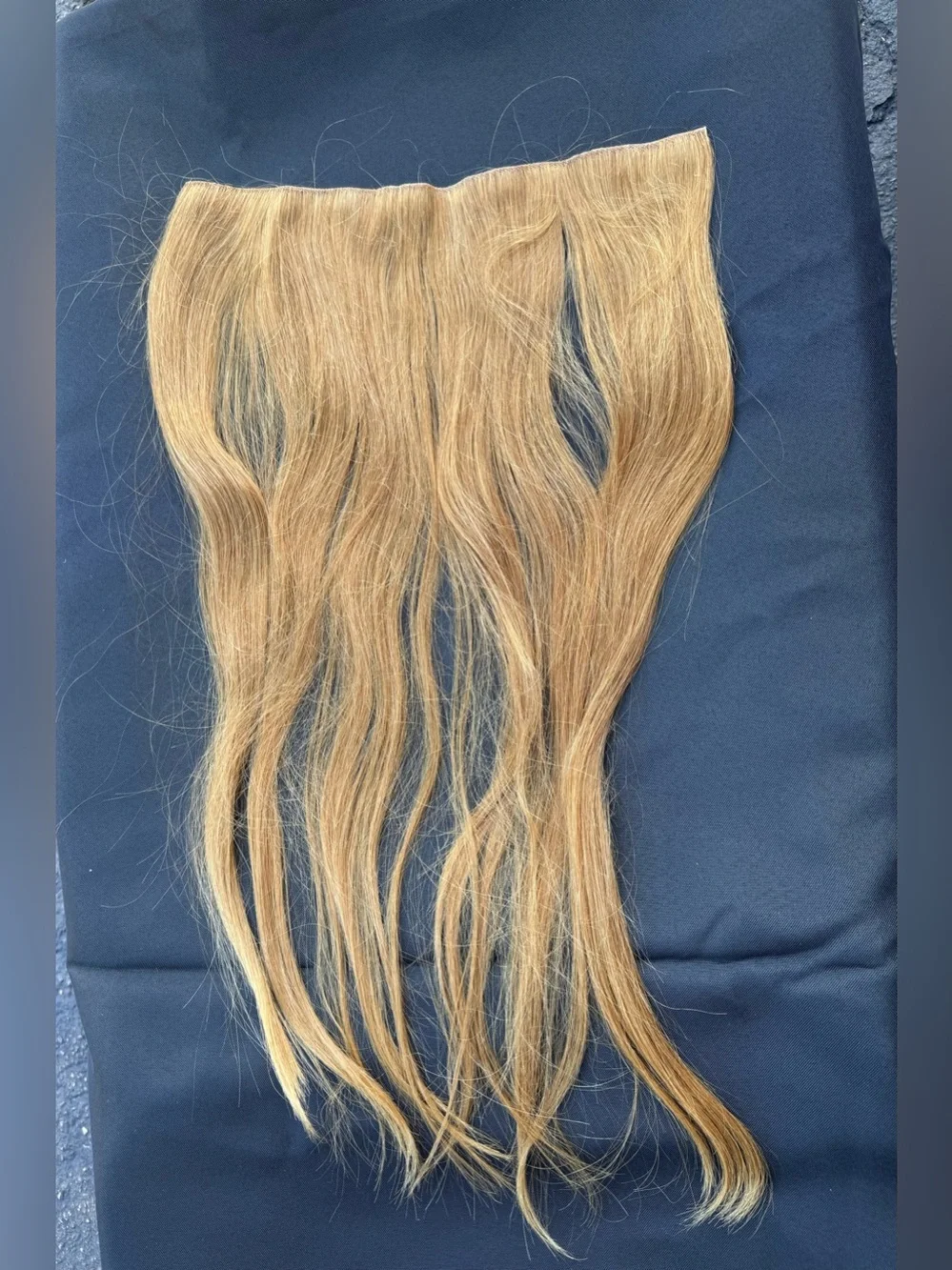 Golden Blonde Clip-In Hair Extensions for Women 7N